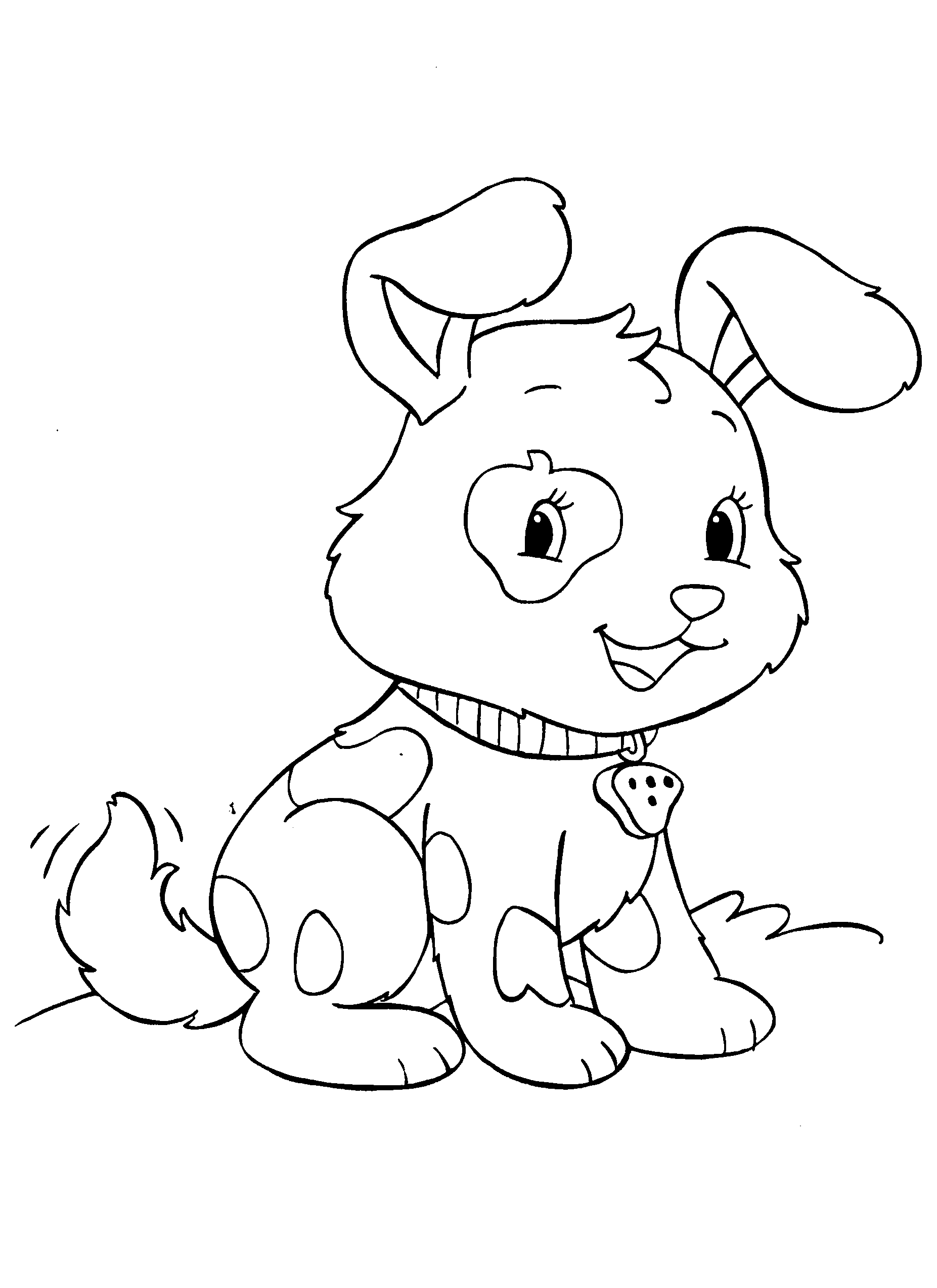 cute puppies coloring pages to print Coloring4free