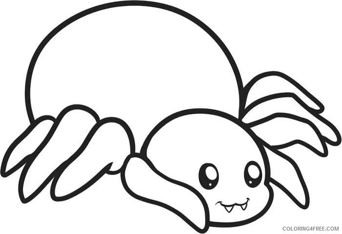 cute spider coloring pages for kids Coloring4free