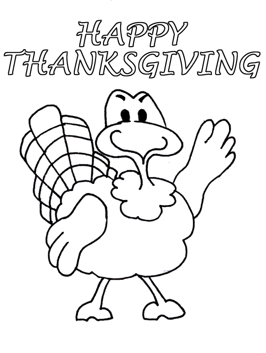 cute turkey thanksgiving coloring pages Coloring4free