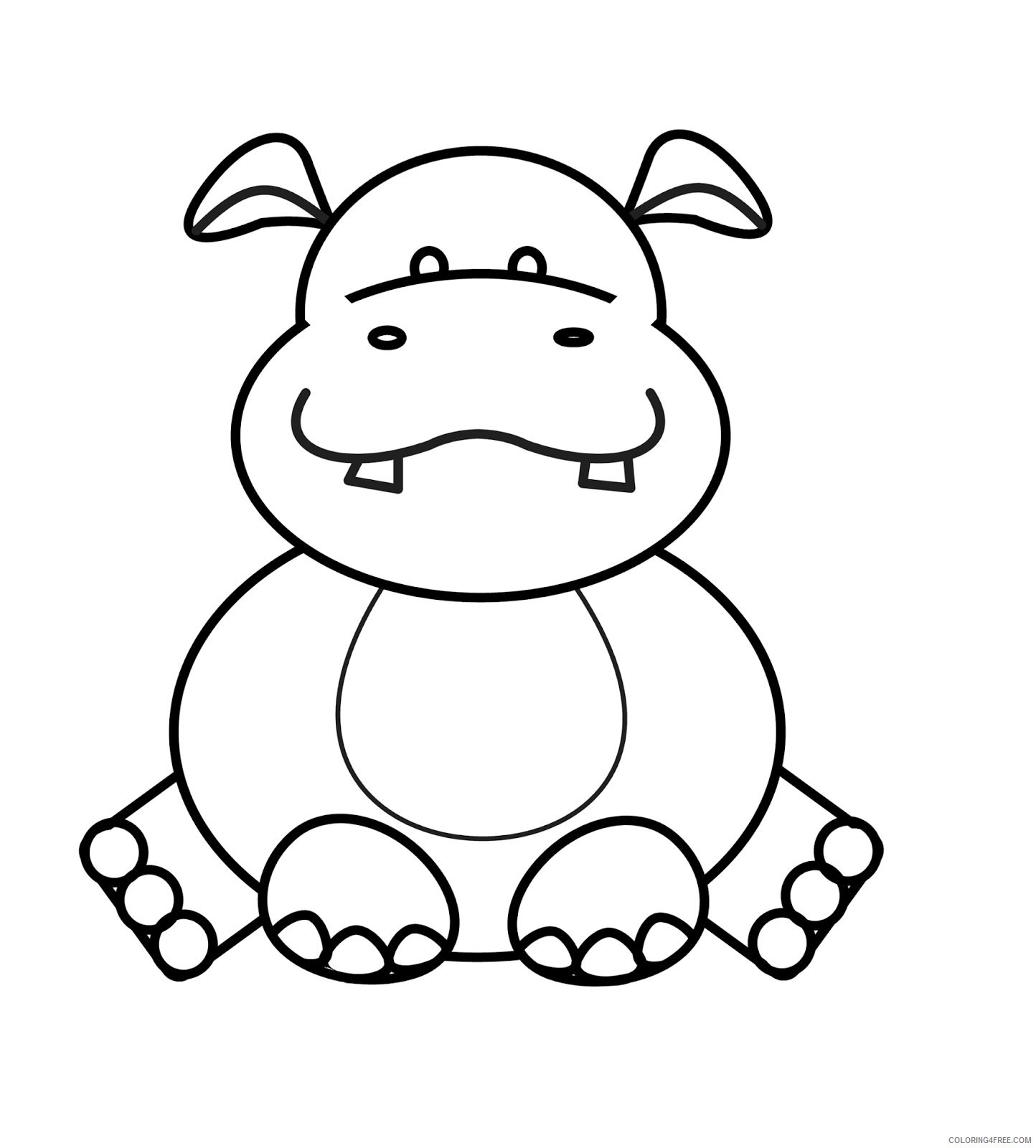 cute zoo animal coloring pages for kids Coloring4free