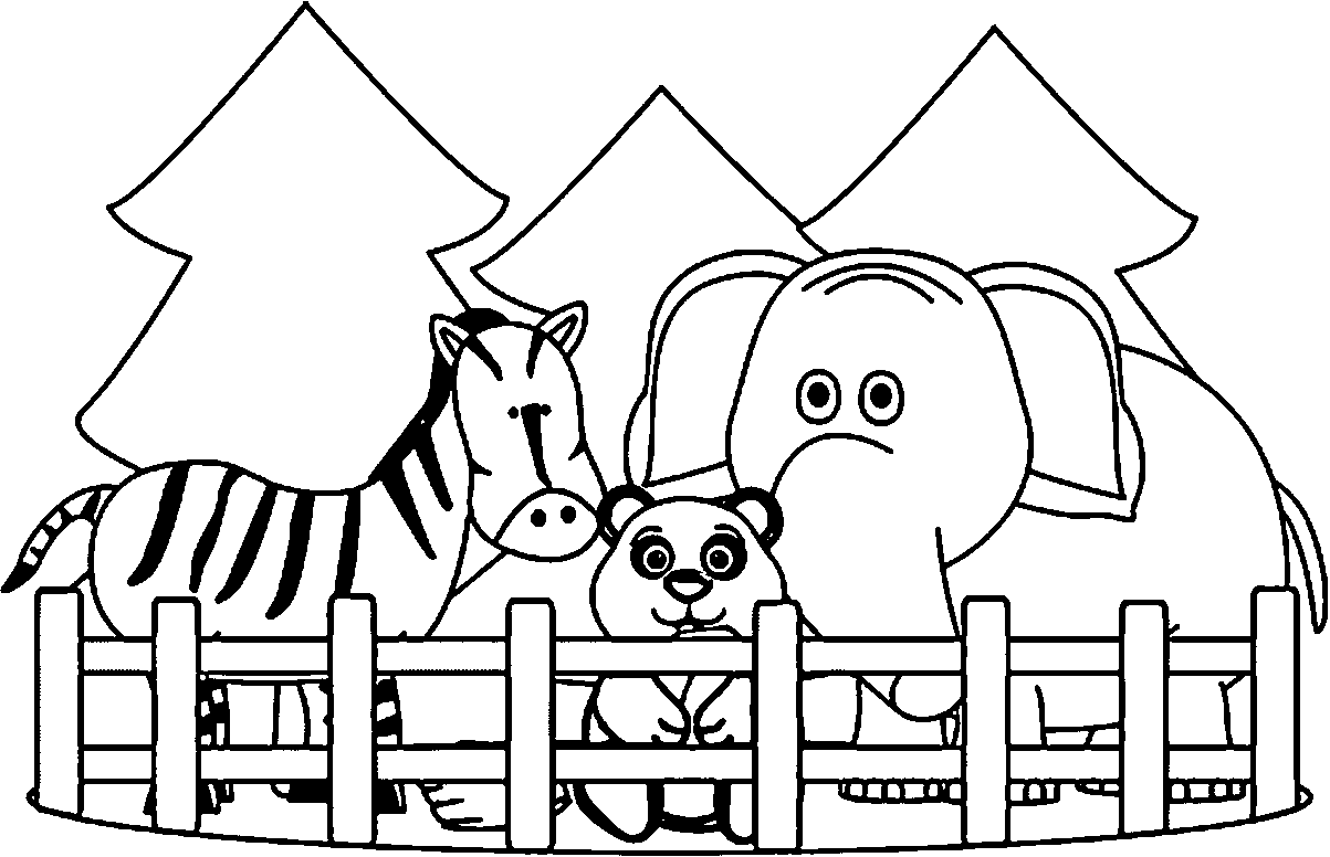 cute zoo coloring pages for kids Coloring4free