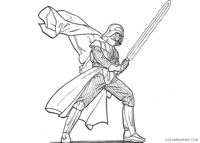 darth vader coloring pages for kids Coloring4free