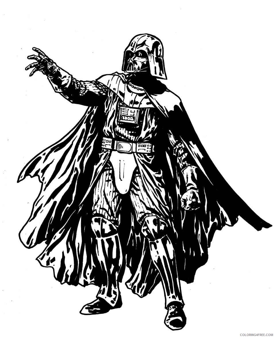 darth vader coloring pages free Coloring4free