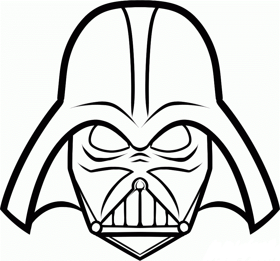darth vader coloring pages mask Coloring4free