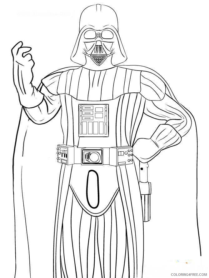 darth vader coloring pages printable for kids Coloring4free
