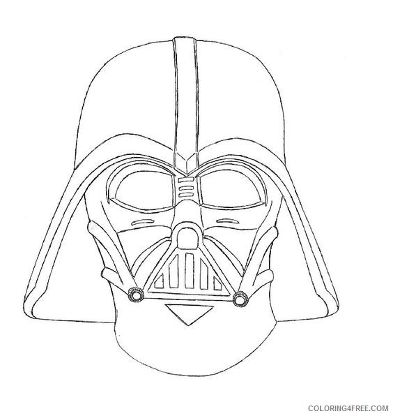 darth vader mask coloring pages Coloring4free