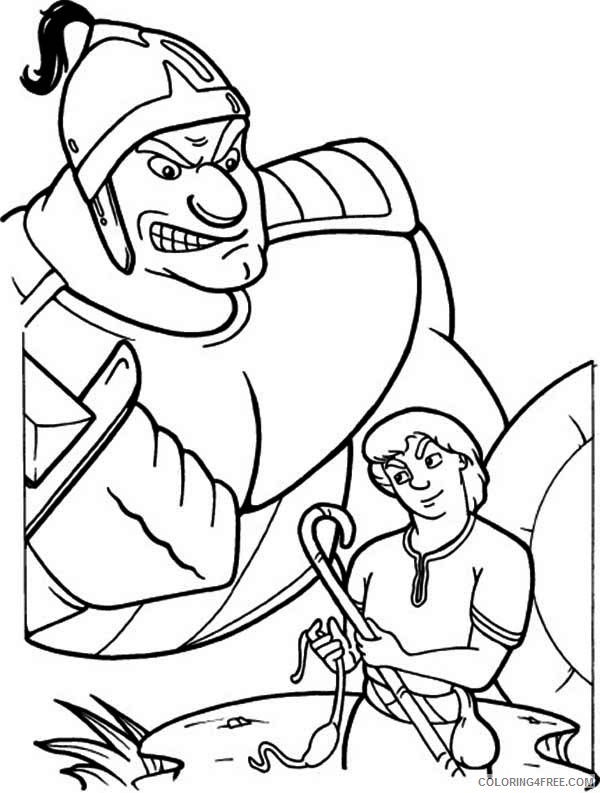 david and goliath coloring pages bible Coloring4free