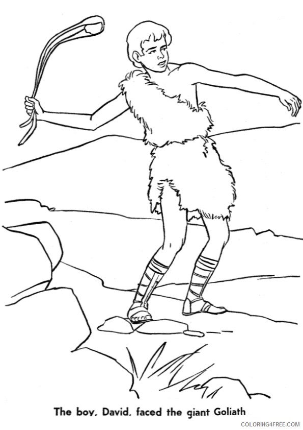 david and goliath coloring pages free Coloring4free