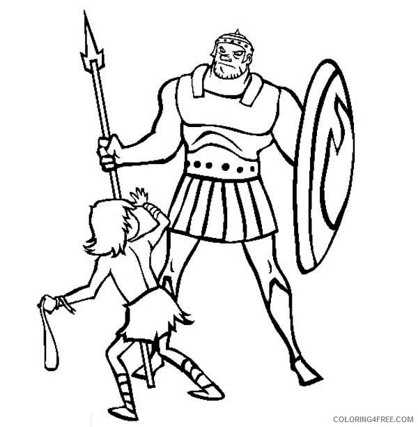 david and goliath coloring pages free to print Coloring4free