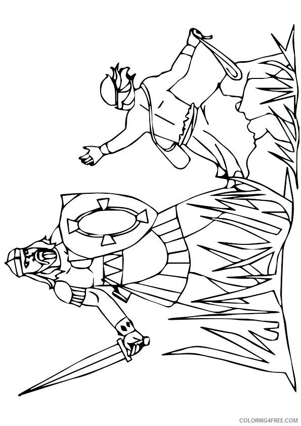 david and goliath coloring pages printable free Coloring4free