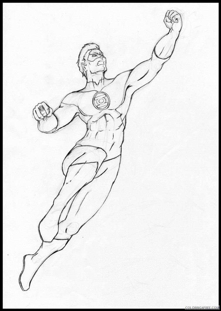 dc comics green lantern coloring pages printable Coloring4free
