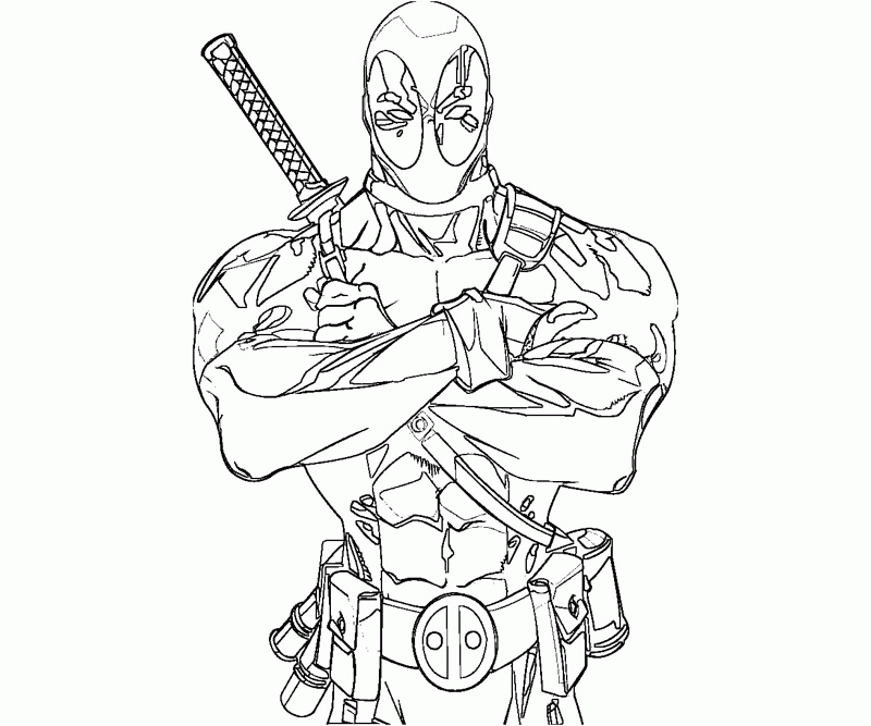 deadpool coloring pages printable Coloring4free