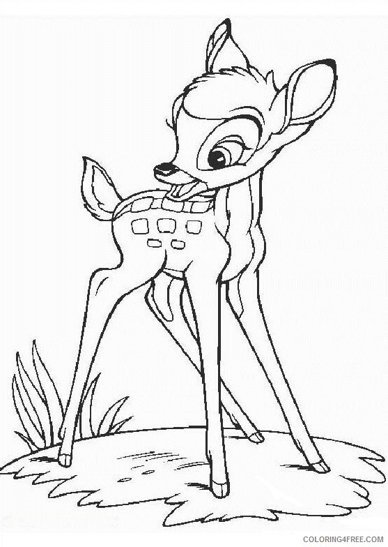 deer coloring pages baby deer Coloring4free
