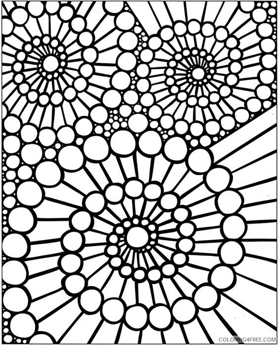 design coloring pages geometric Coloring4free