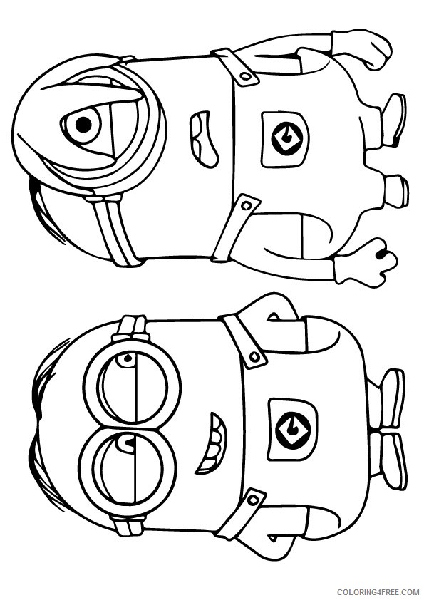 despicable me coloring pages dave and stuart Coloring4free