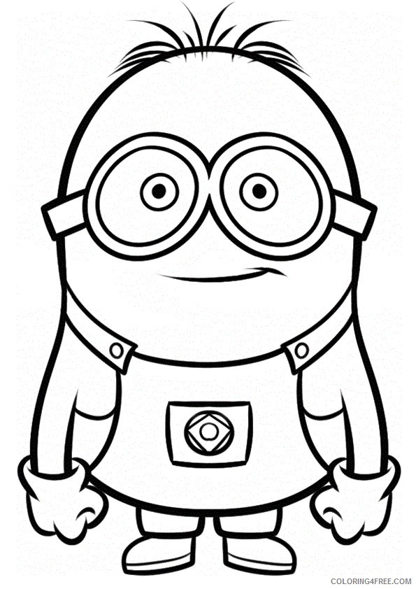 despicable me coloring pages dave minion Coloring4free