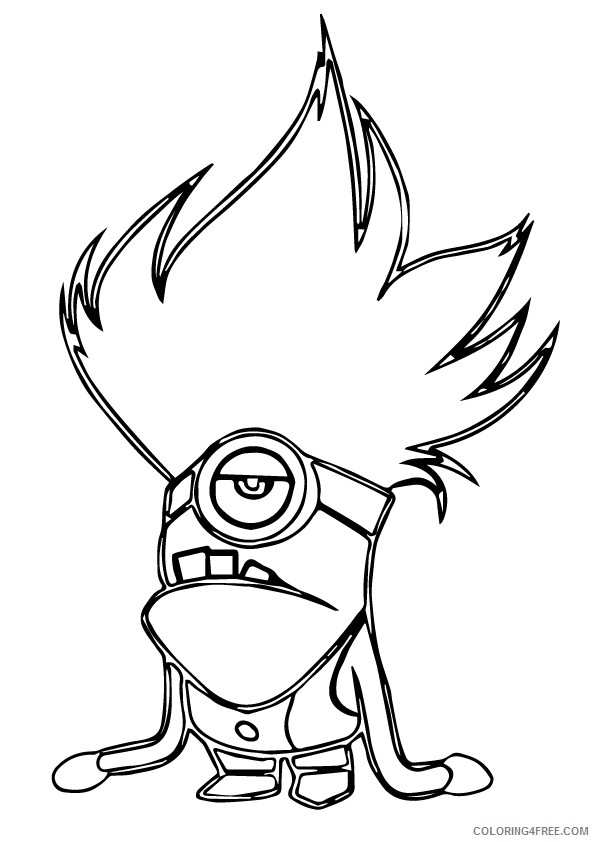 despicable me coloring pages evil minion Coloring4free