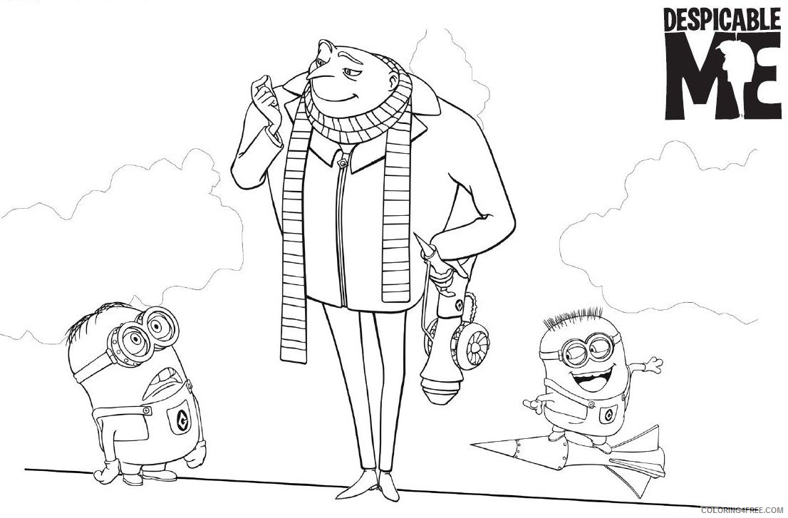 despicable me coloring pages for kids Coloring4free