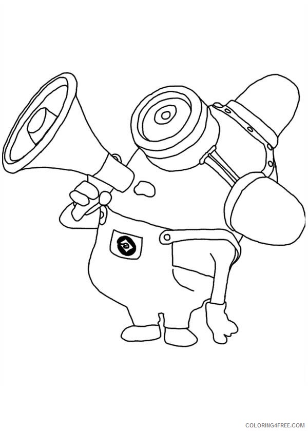 despicable me coloring pages funny minion Coloring4free