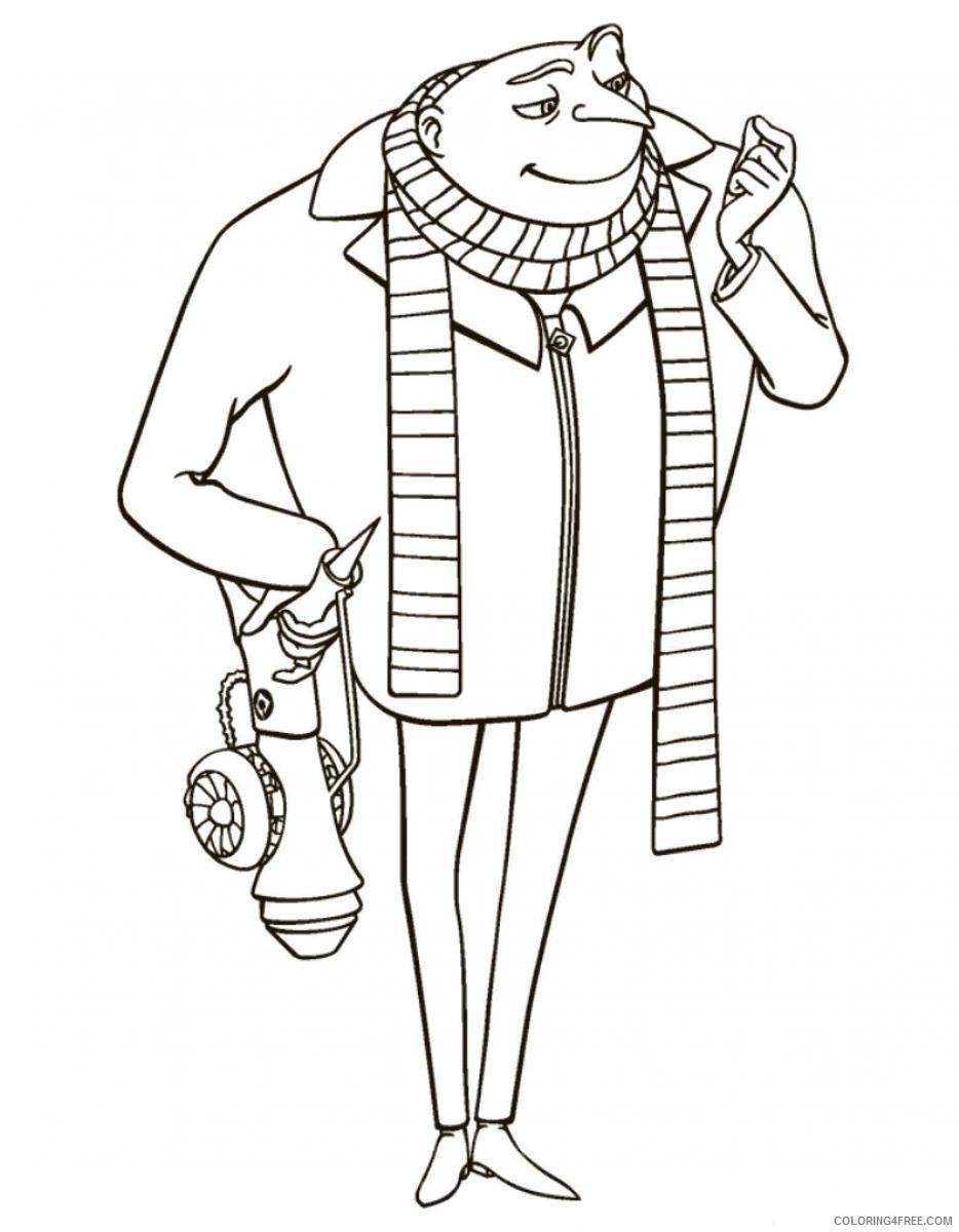 despicable me coloring pages gru Coloring4free