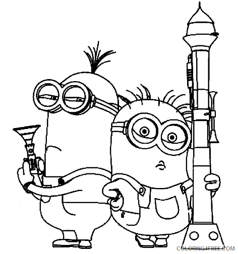 despicable me coloring pages kevin and phil Coloring4free