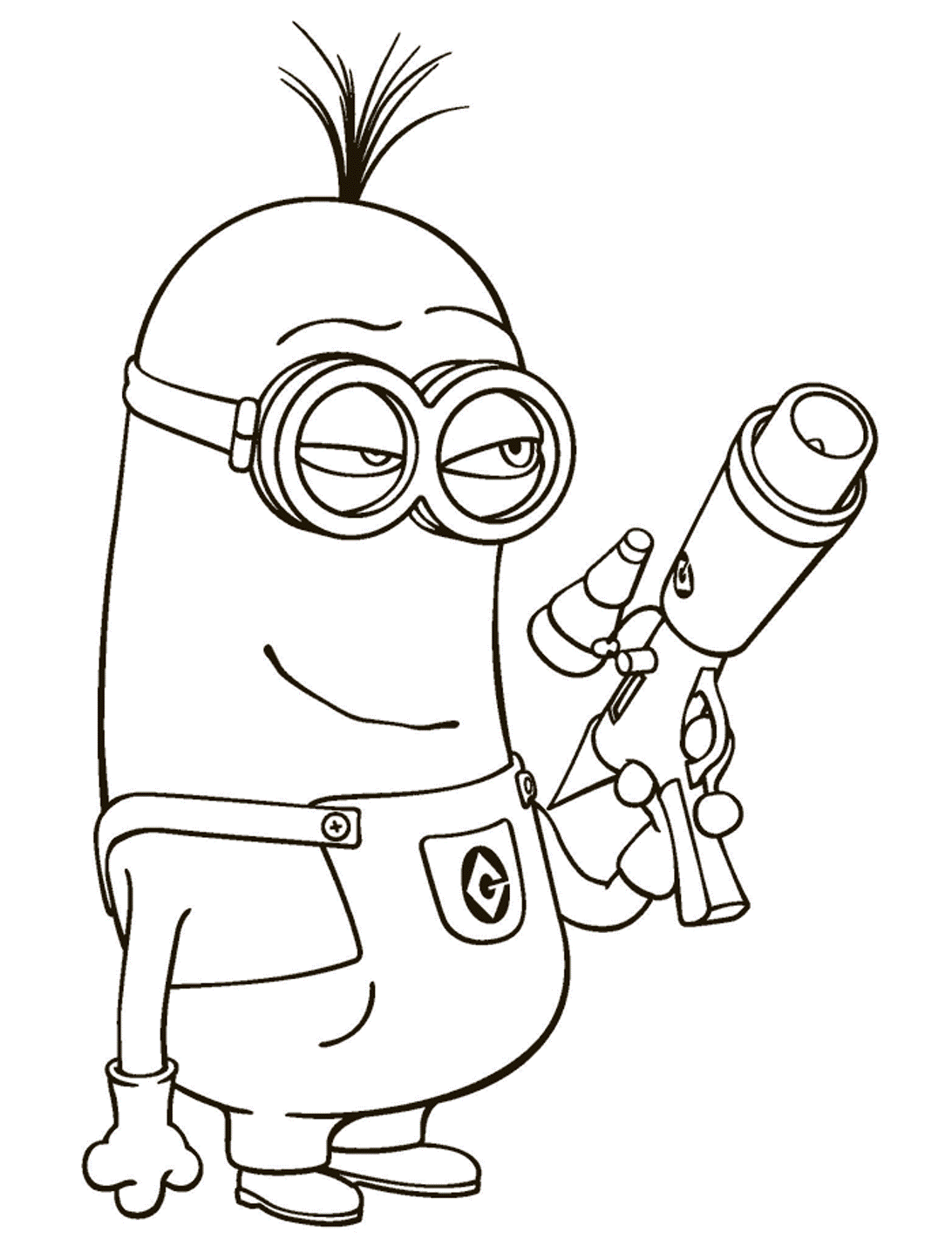 despicable me coloring pages kevin minion Coloring4free