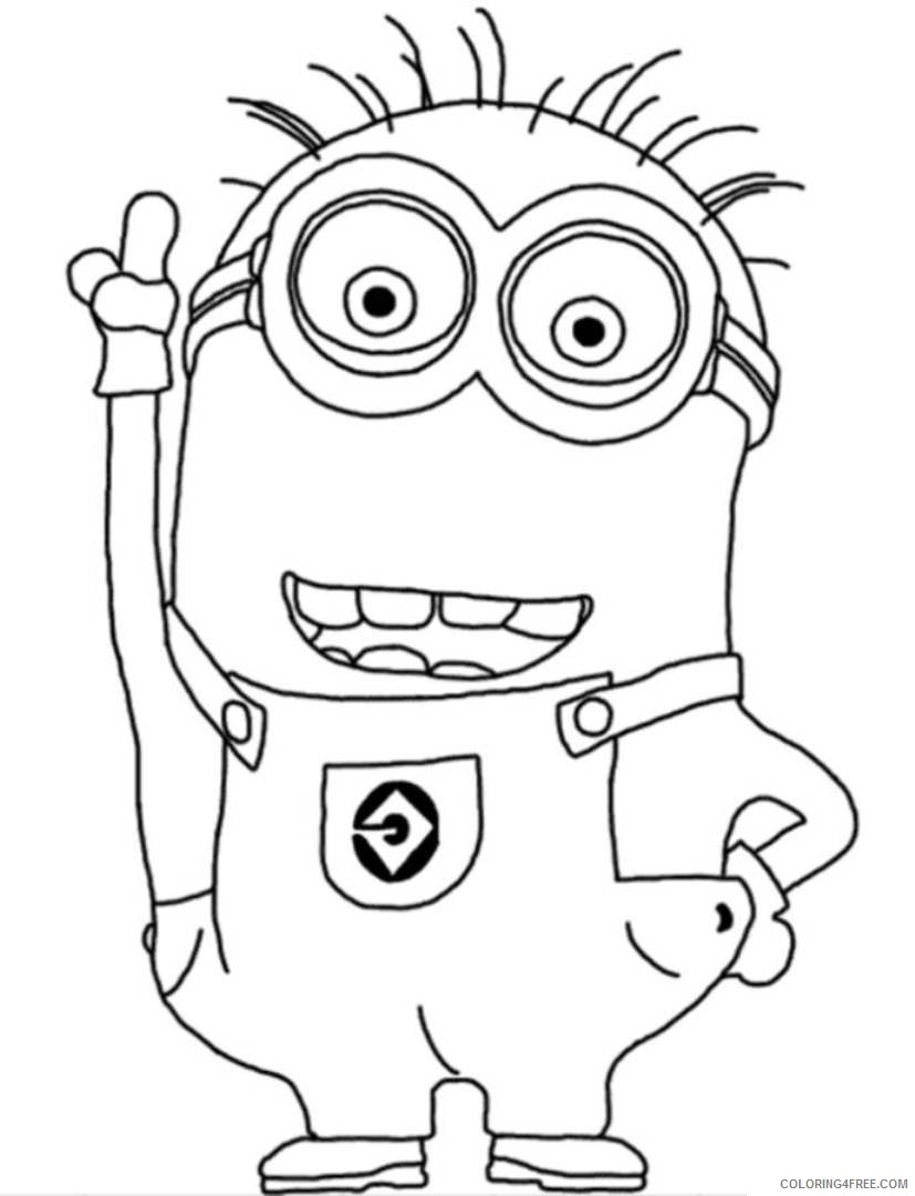 despicable me coloring pages minion phil Coloring4free