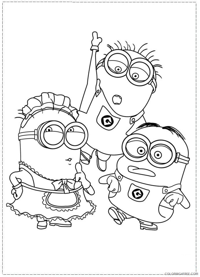 despicable me coloring pages minions Coloring4free