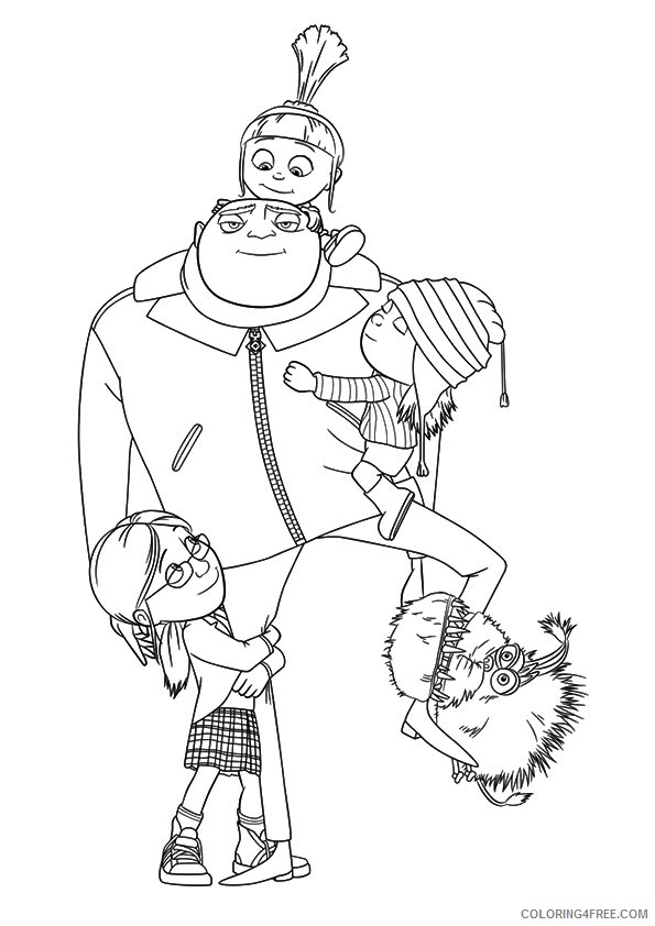 despicable me coloring pages to print Coloring4free