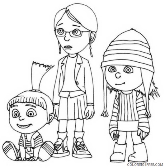 despicable me girls coloring pages Coloring4free