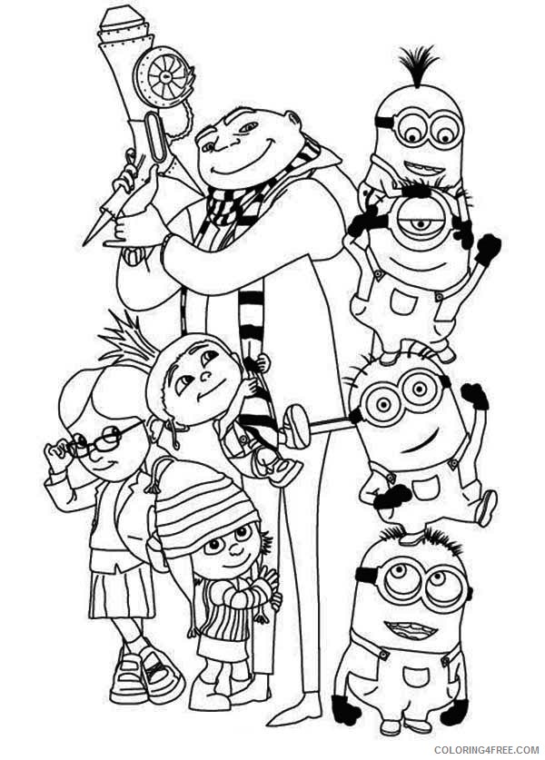despicable me minions coloring pages Coloring4free
