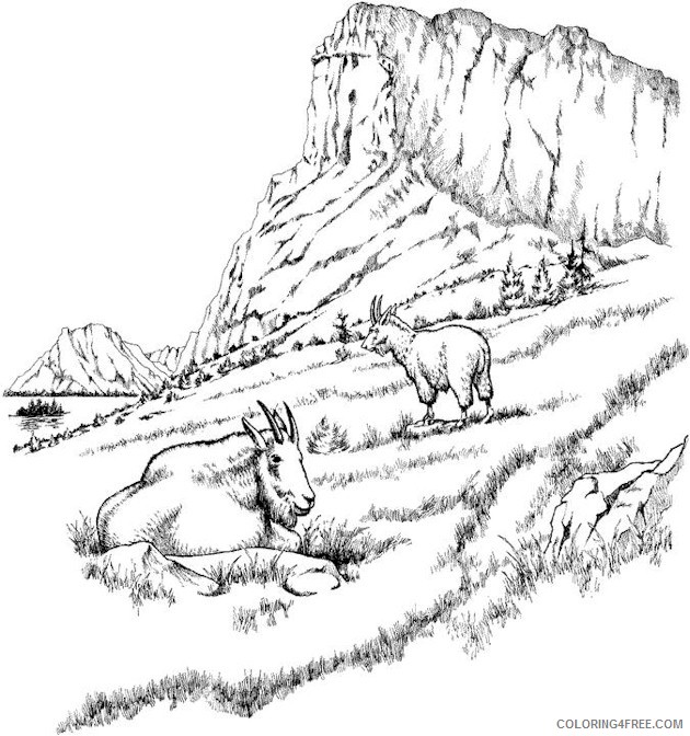 detailed landscape coloring pages Coloring4free