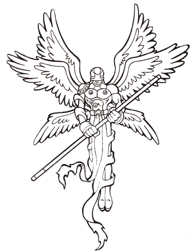 digimon coloring pages angemon Coloring4free