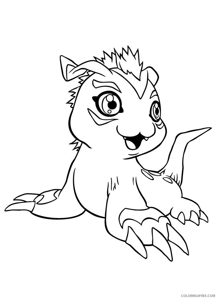 digimon coloring pages gomamon Coloring4free