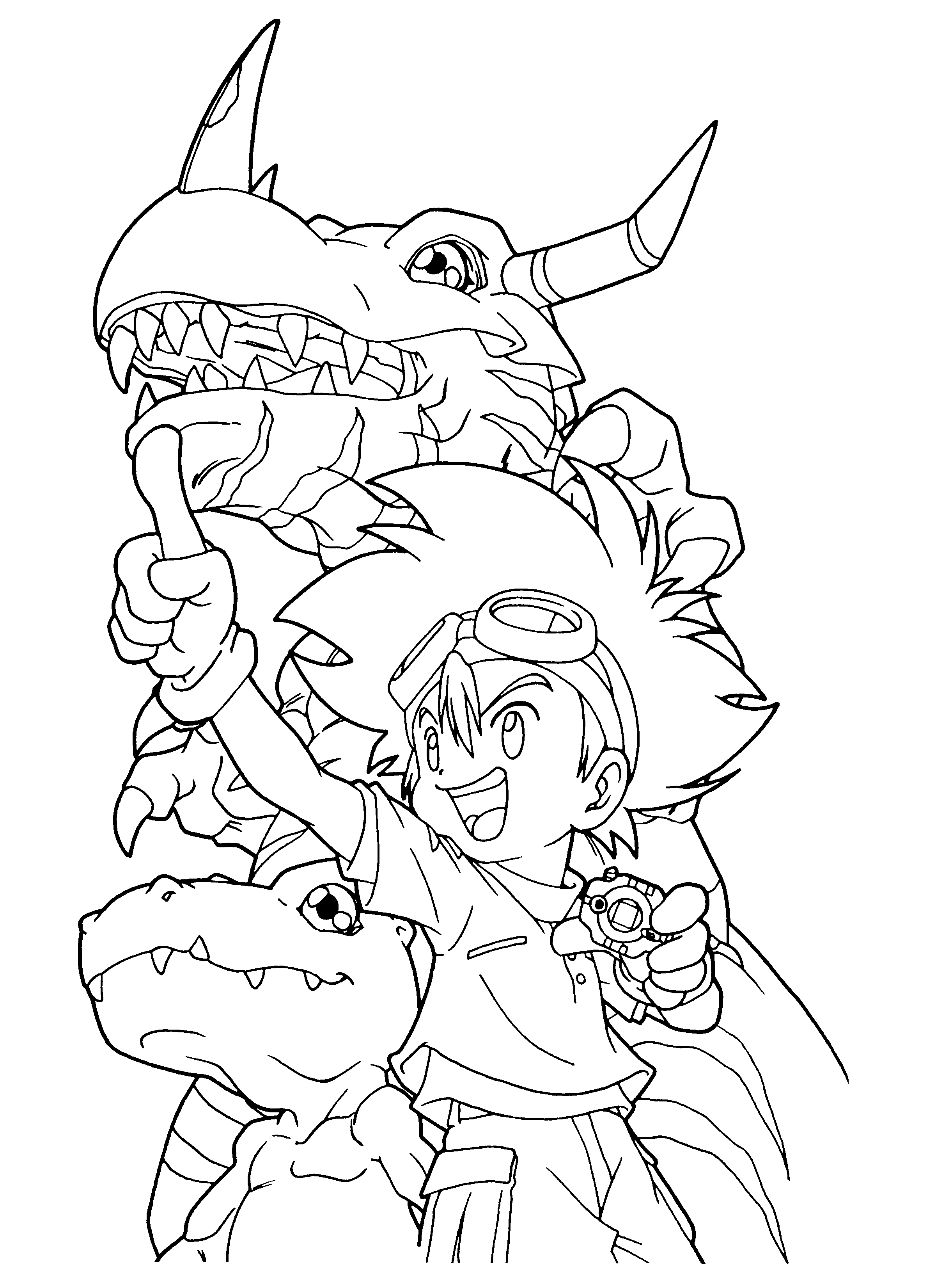 digimon coloring pages to print Coloring4free