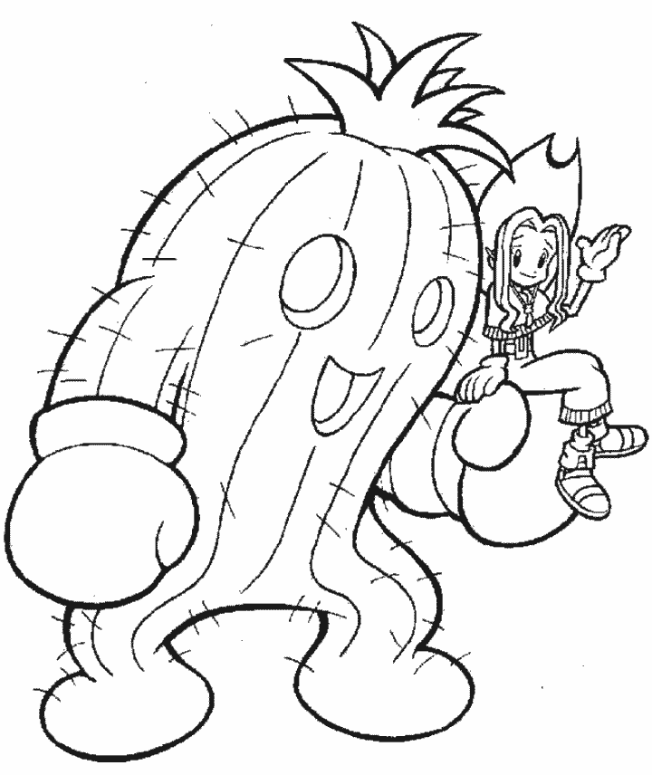 digimon coloring pages togemon and mimi Coloring4free