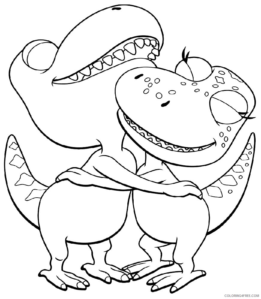 dinosaur train coloring pages annie and buddy Coloring4free