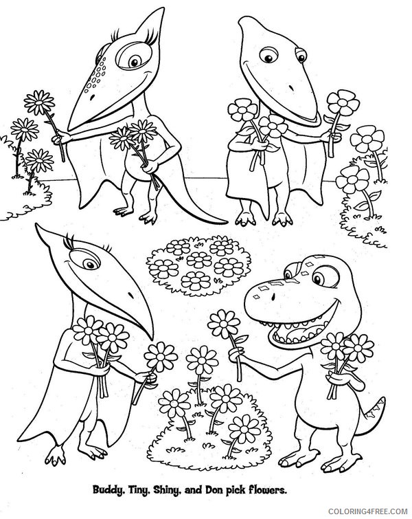 dinosaur train coloring pages buddy and friends Coloring4free
