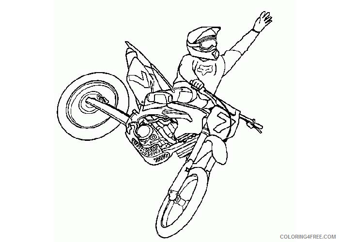 dirt bike coloring pages freestyle Coloring4free