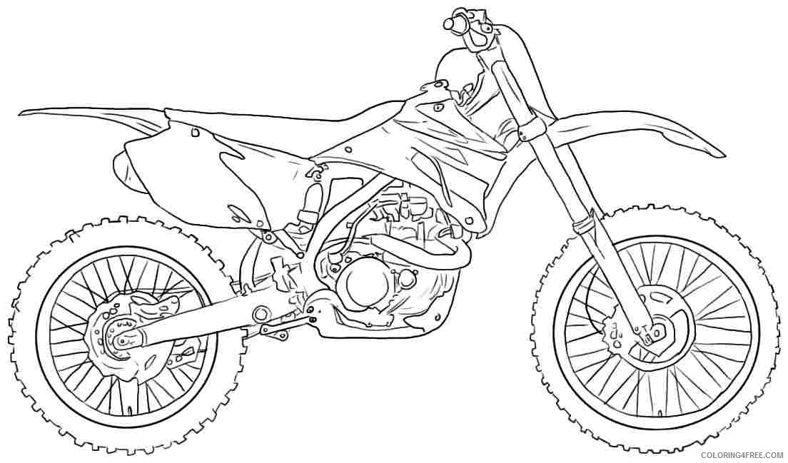 dirt bike coloring pages motocross Coloring4free