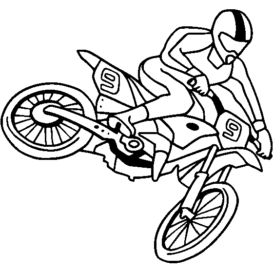 dirt bike coloring pages to print Coloring4free