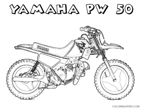 dirt bike coloring pages yamaha Coloring4free