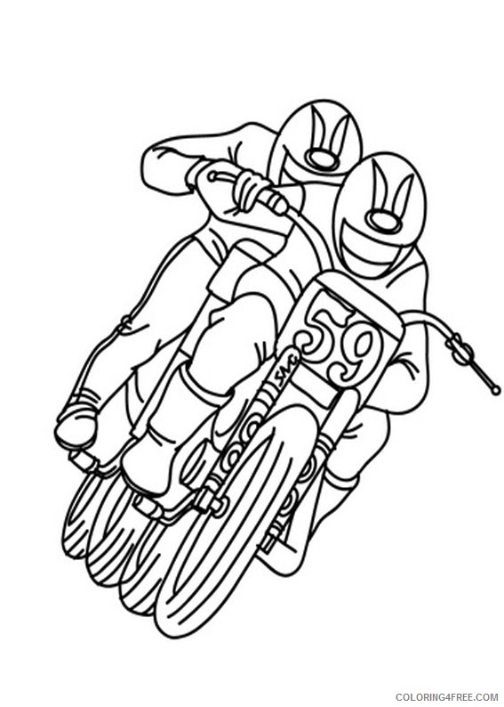 dirt bike racing coloring pages Coloring4free