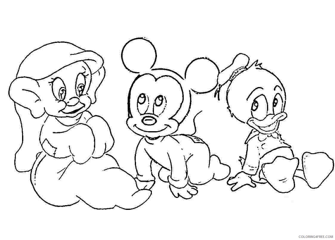 disney baby coloring pages for kids Coloring4free