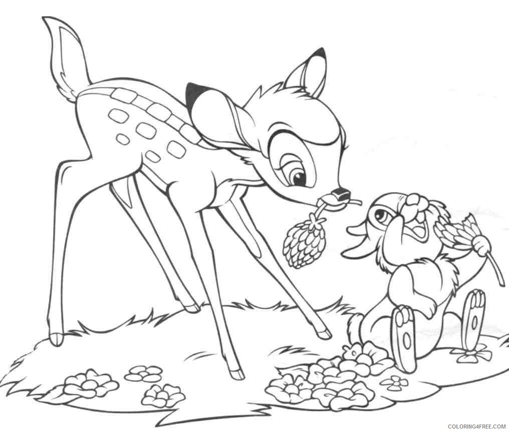 disney bambi coloring pages printable Coloring4free