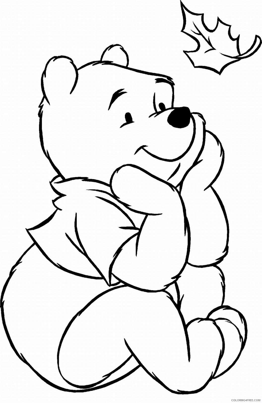 disney characters coloring pages pooh Coloring4free