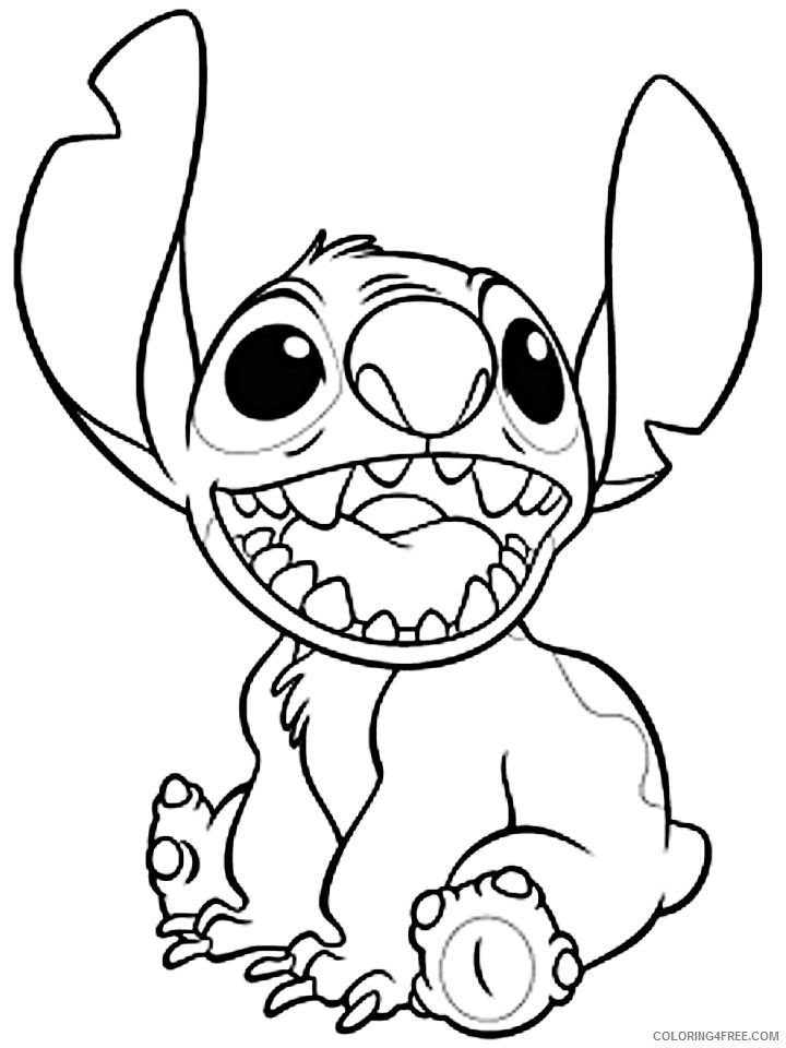 disney characters coloring pages stitch Coloring4free