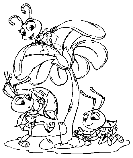 disney coloring pages a bugs life Coloring4free