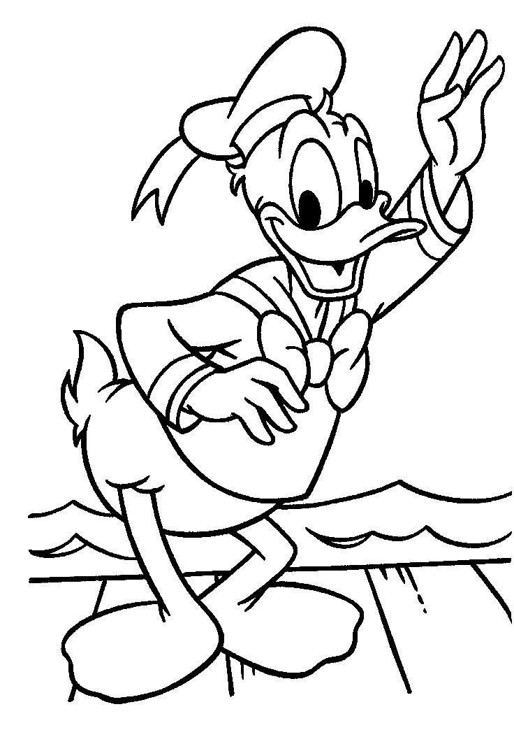 disney coloring pages donald duck Coloring4free