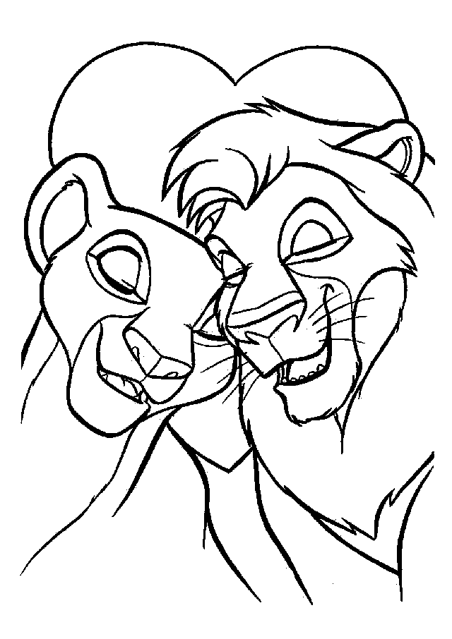 disney coloring pages lion king Coloring4free
